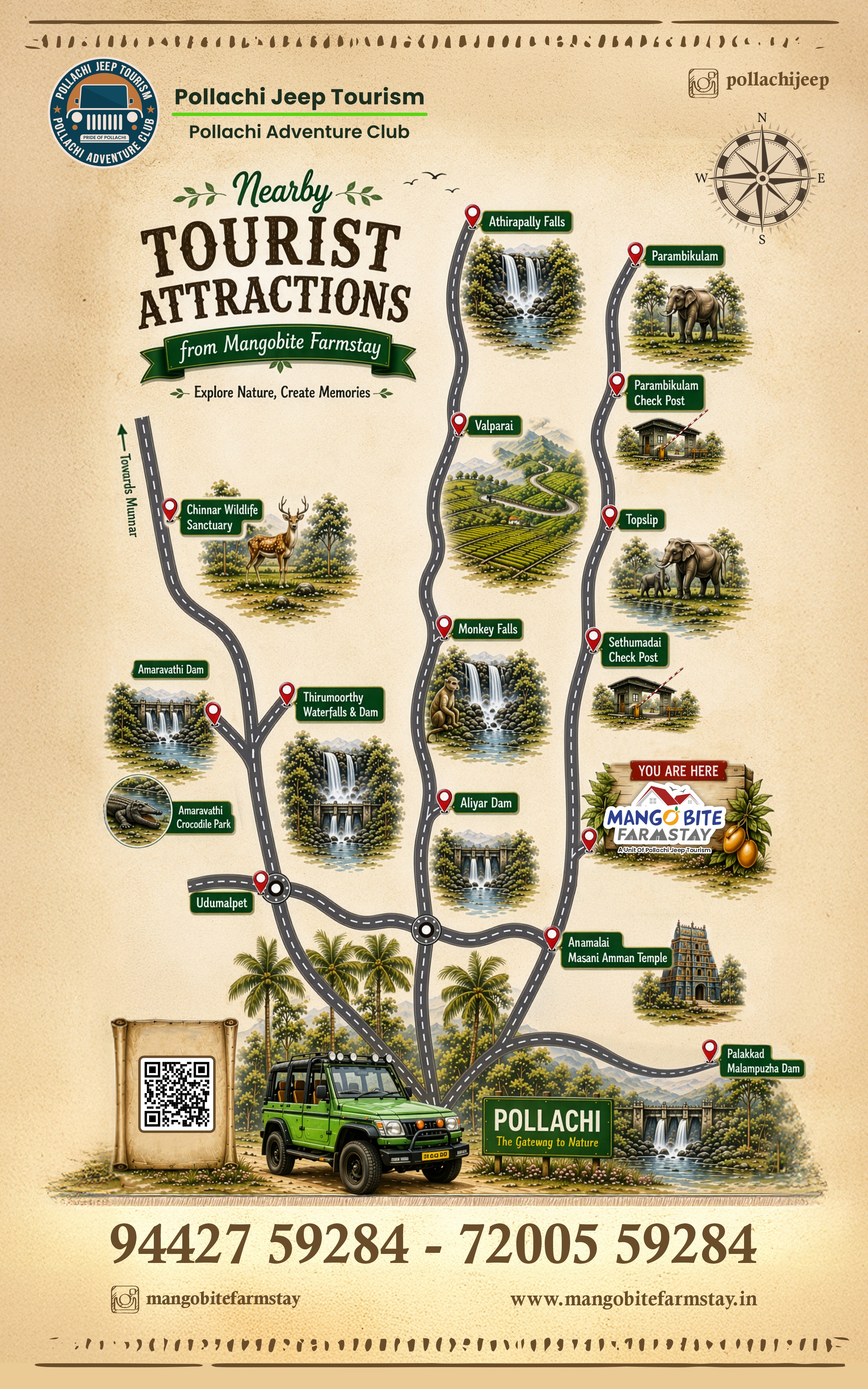Mangobite farmstay tourist attractions poster